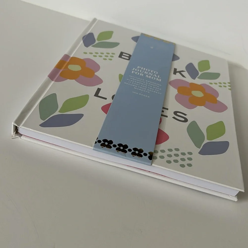 Love x June Hardcover Floral “Book of Loves” Photo Journal for Mom or Loved Ones